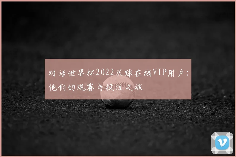 对话世界杯2022买球在线VIP用户:他们的观赛与投注之旅